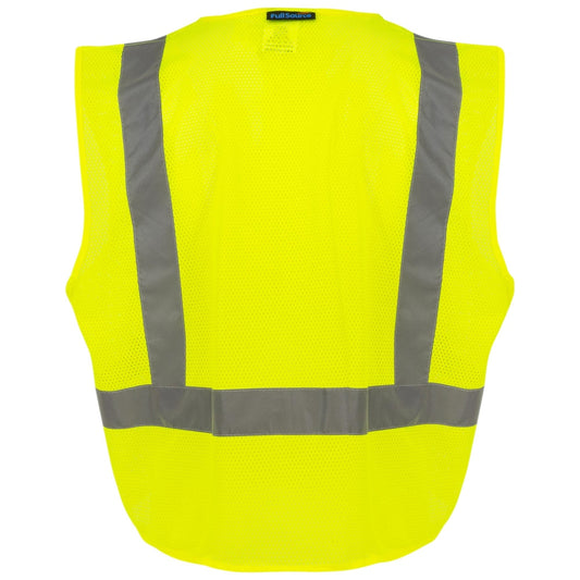 Full Source US2OM19 Type R Class 2 Mesh Safety Vest - Yellow