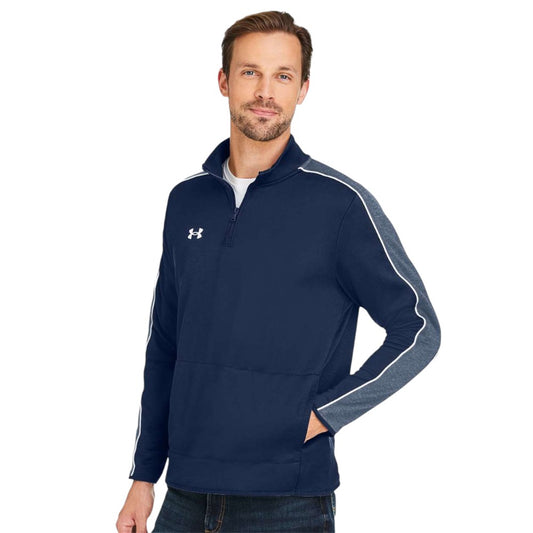 Under Armour Men's Command 2.0 Quarter-Zip Pullover - Midnight Navy/White