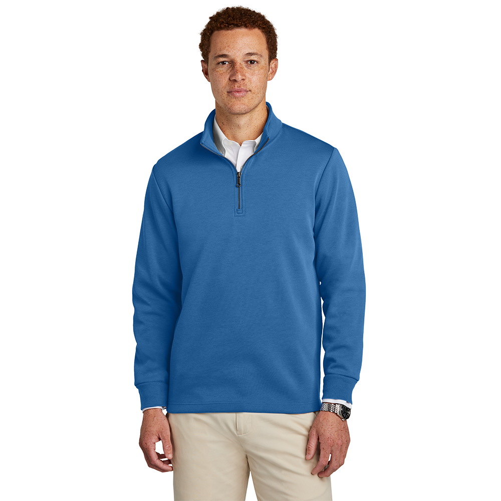 Brooks Brothers® Double-Knit 1/4-Zip - Charter Blue