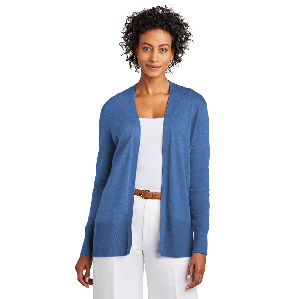 Brooks Brothers® Women’s Cotton Stretch Long Cardigan Sweater - Charter Blue Heather