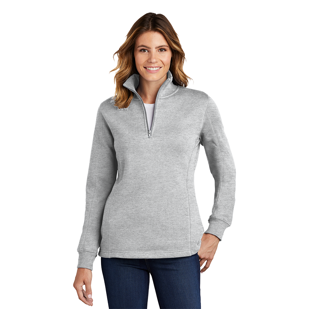 Sport-Tek® Women's 1/4-Zip Sweatshirt - Athletic Heather