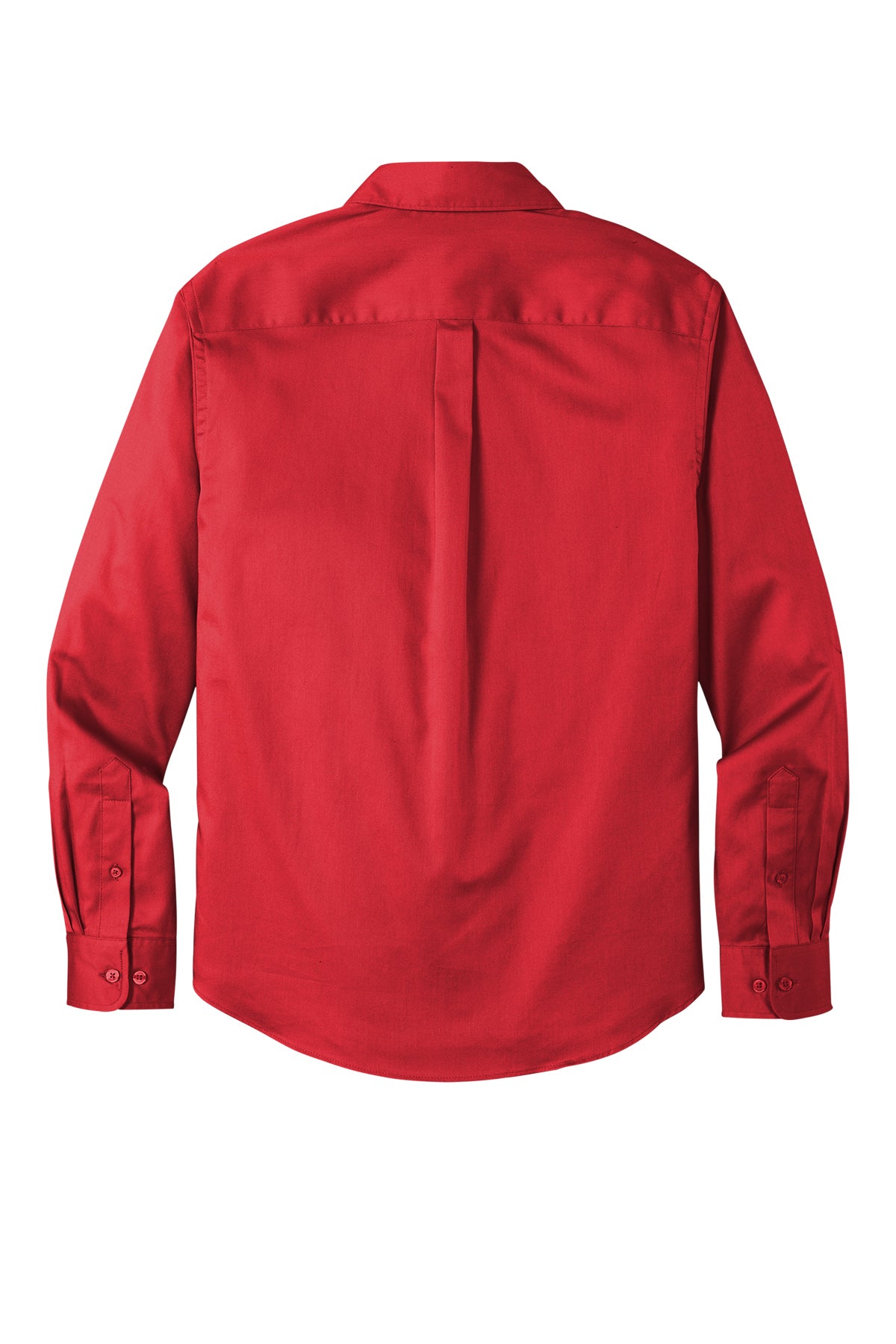 Port Authority® Long Sleeve SuperPro React™ Twill Shirt - Rich Red