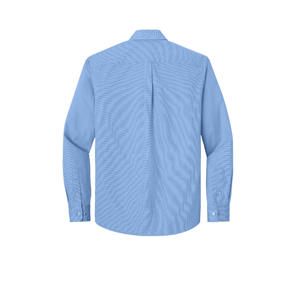 Port Authority® Long Sleeve Nailhead Easy Care Shirt - Swiss Blue