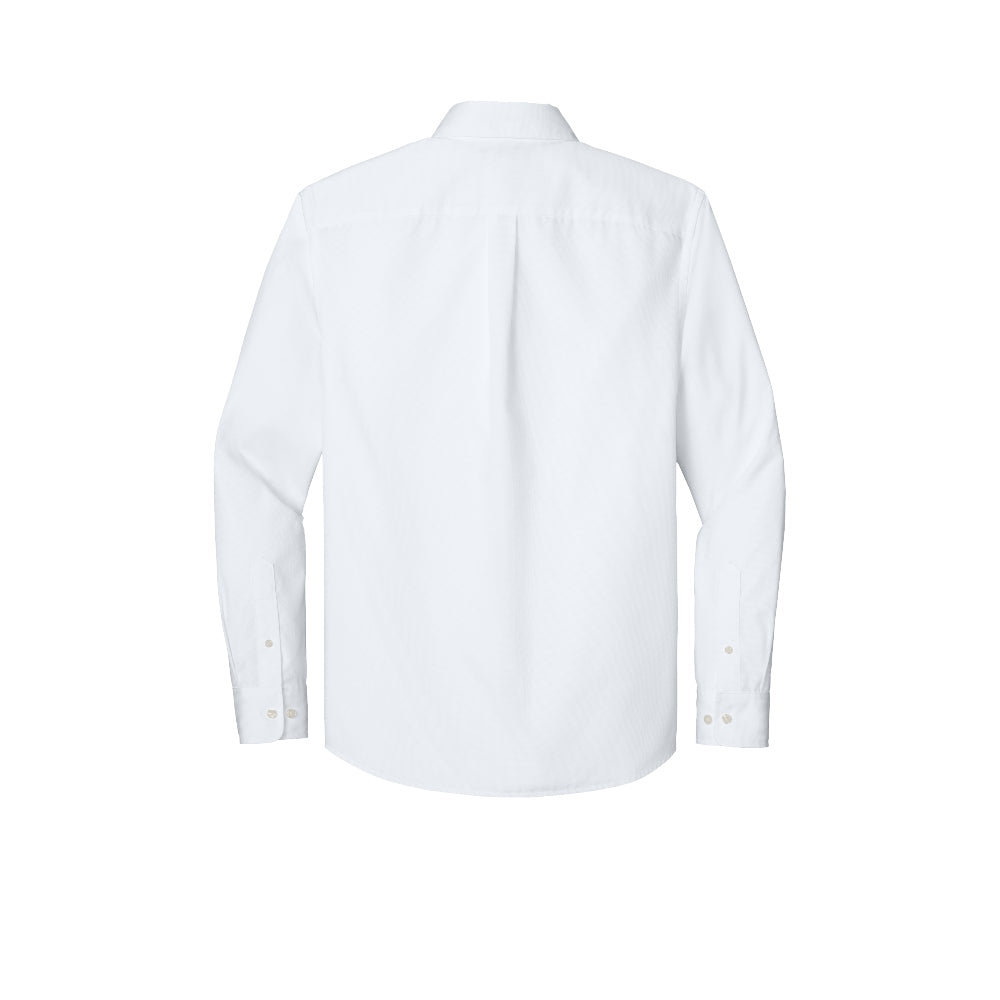 Port Authority® Long Sleeve Nailhead Easy Care Shirt - White