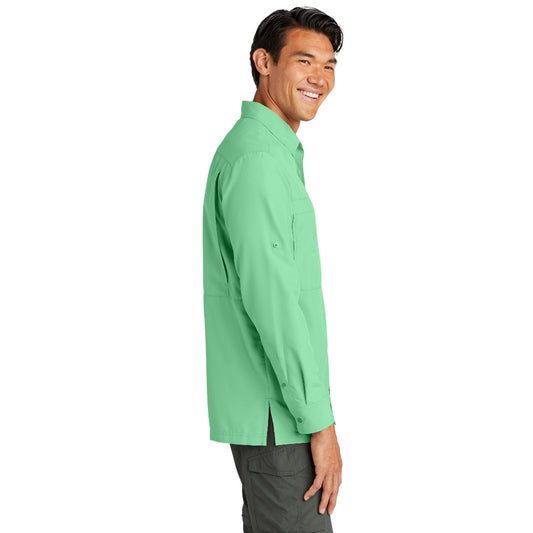 Port Authority® Long Sleeve UV Daybreak Shirt - Bright Seafoam