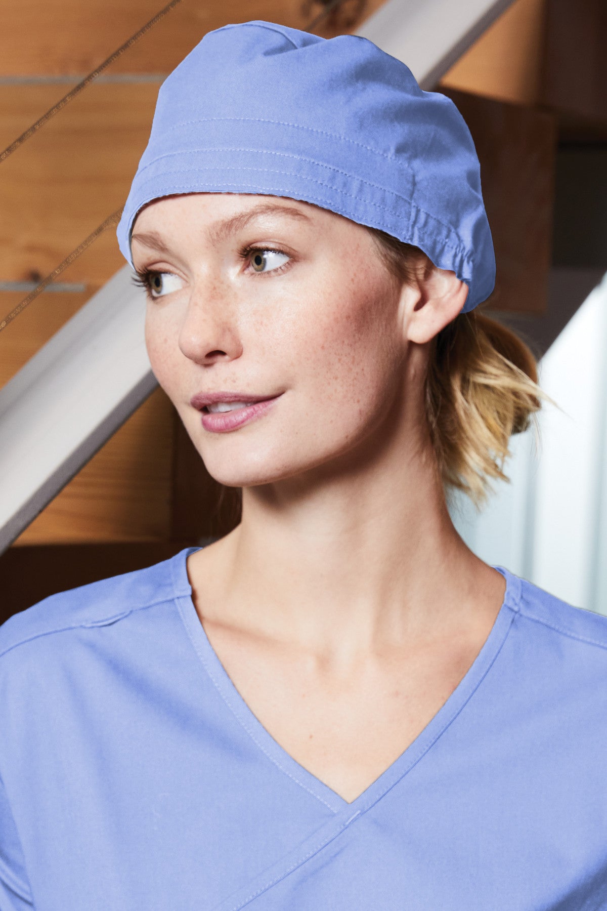 WonderWink® WorkFlex™ Scrub Cap - Ceil Blue