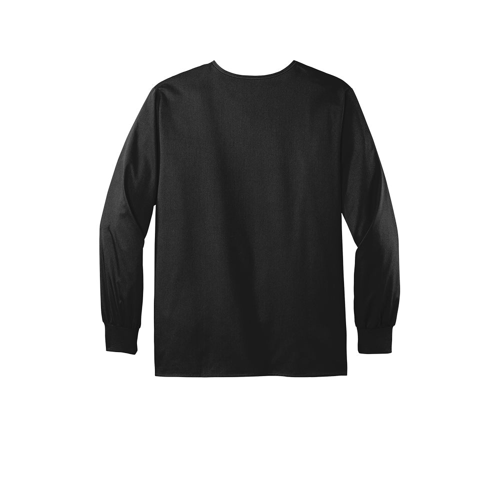 Wink™ Unisex WorkFlex™ Snap-Front Scrub Jacket - Black