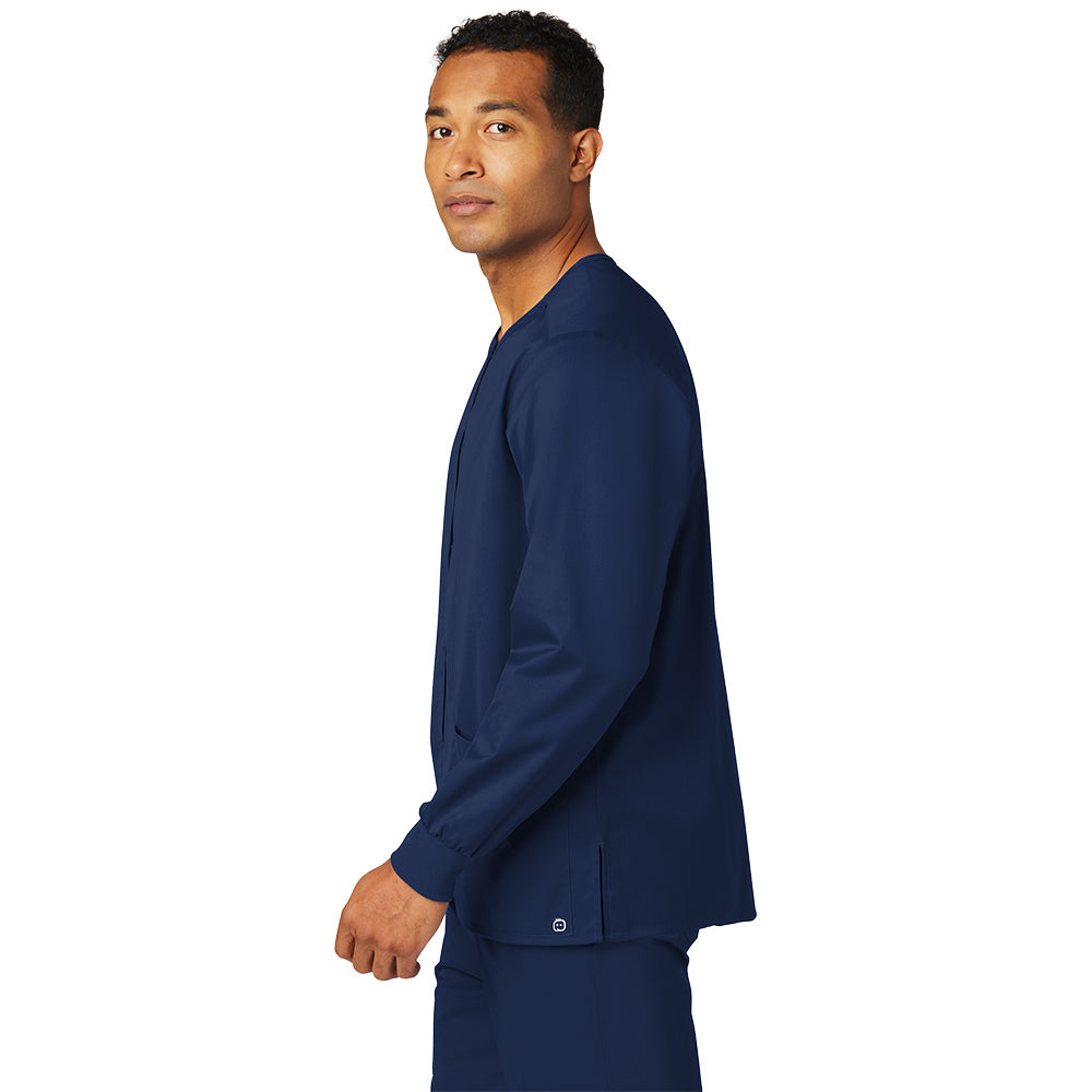 Wink™ Unisex WorkFlex™ Snap-Front Scrub Jacket - Navy