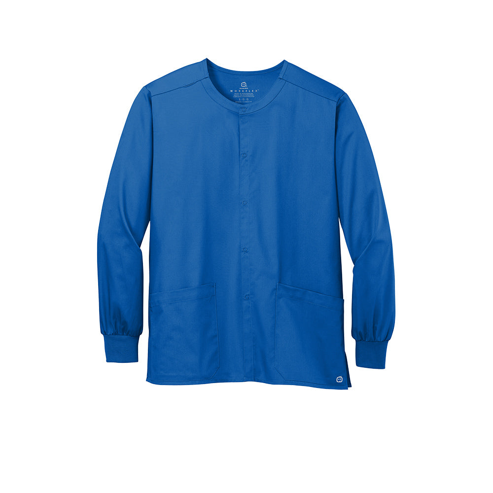 Wink™ Unisex WorkFlex™ Snap-Front Scrub Jacket - Royal