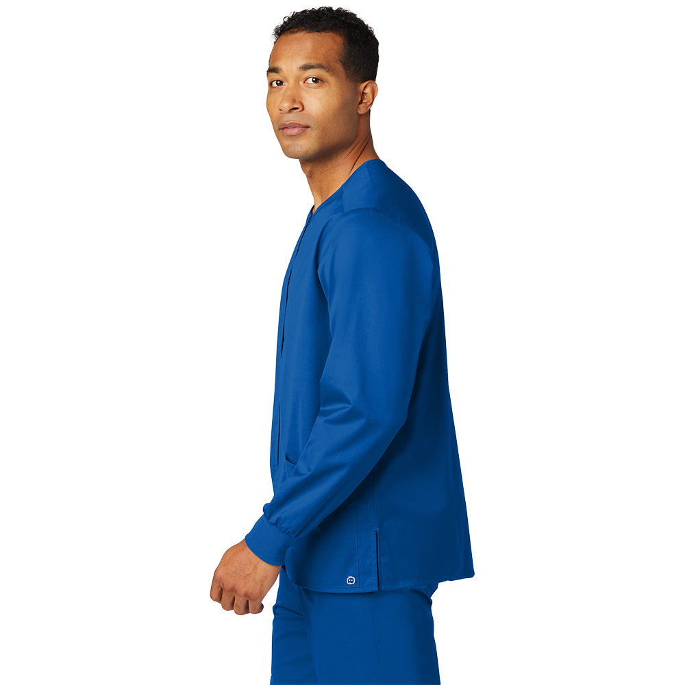 Wink™ Unisex WorkFlex™ Snap-Front Scrub Jacket - Royal
