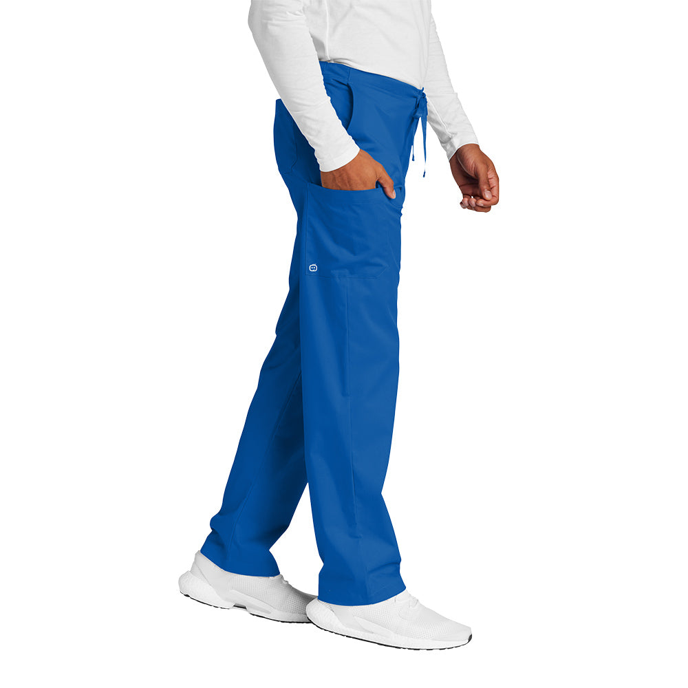 WonderWink® Men’s WorkFlex™ Mock Wrap Cargo Pants - Royal