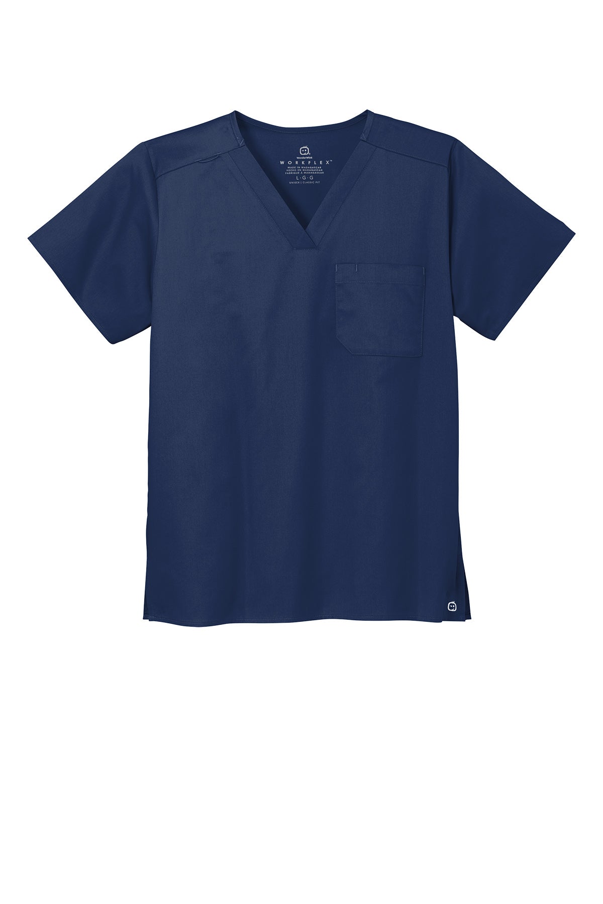 WonderWink® Men’s WorkFlex™ Mock Wrap Top - Navy