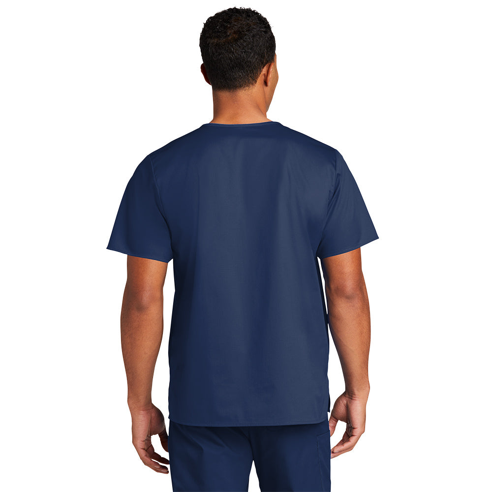 WonderWink® Men’s WorkFlex™ Mock Wrap Top - Navy