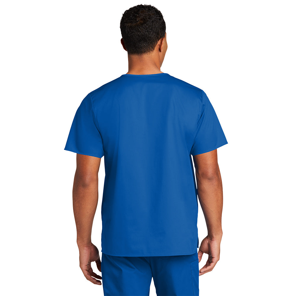 WonderWink® Men’s WorkFlex™ Mock Wrap Top - Royal