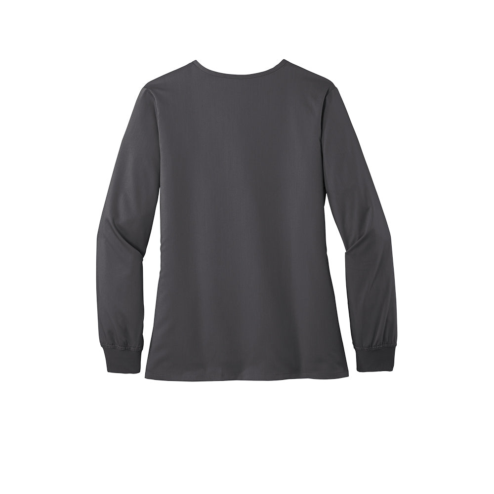 Wink™ Women’s Premiere Flex™ Full-Zip Scrub Jacket - Pewter