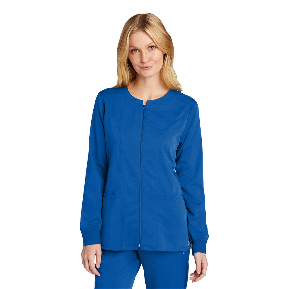 Wink™ Women’s Premiere Flex™ Full-Zip Scrub Jacket - Royal