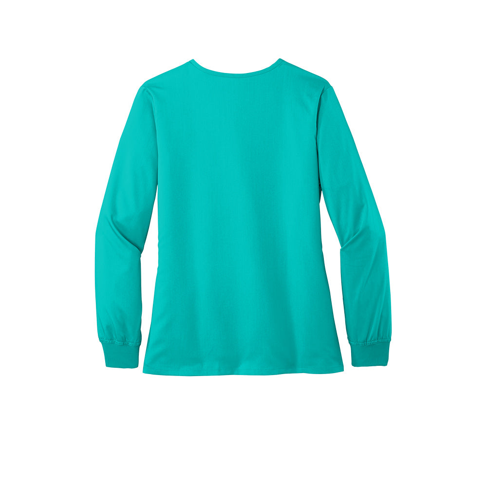Wink™ Women’s Premiere Flex™ Full-Zip Scrub Jacket - Teal Blue