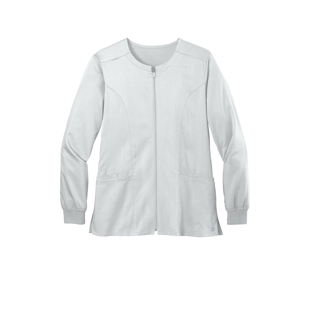 Wink™ Women’s Premiere Flex™ Full-Zip Scrub Jacket - White