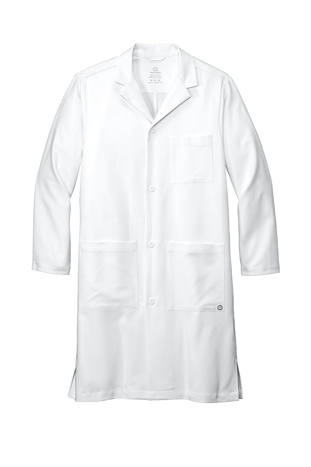 WonderWink® Men's Long Lab Coat - White