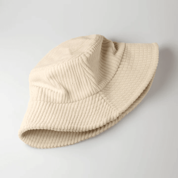 Corduroy Bucket Hat - Ivory