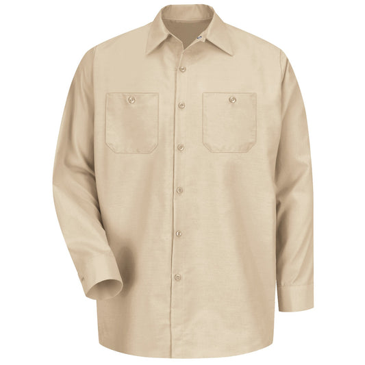 Red Kap® Long Sleeve Industrial Work Shirt - Light Tan