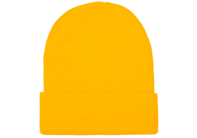 Classic Cuffed Knit Beanie - Gold