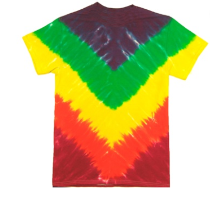 Tie Dye Short Sleeve Tee - Green Cresent
