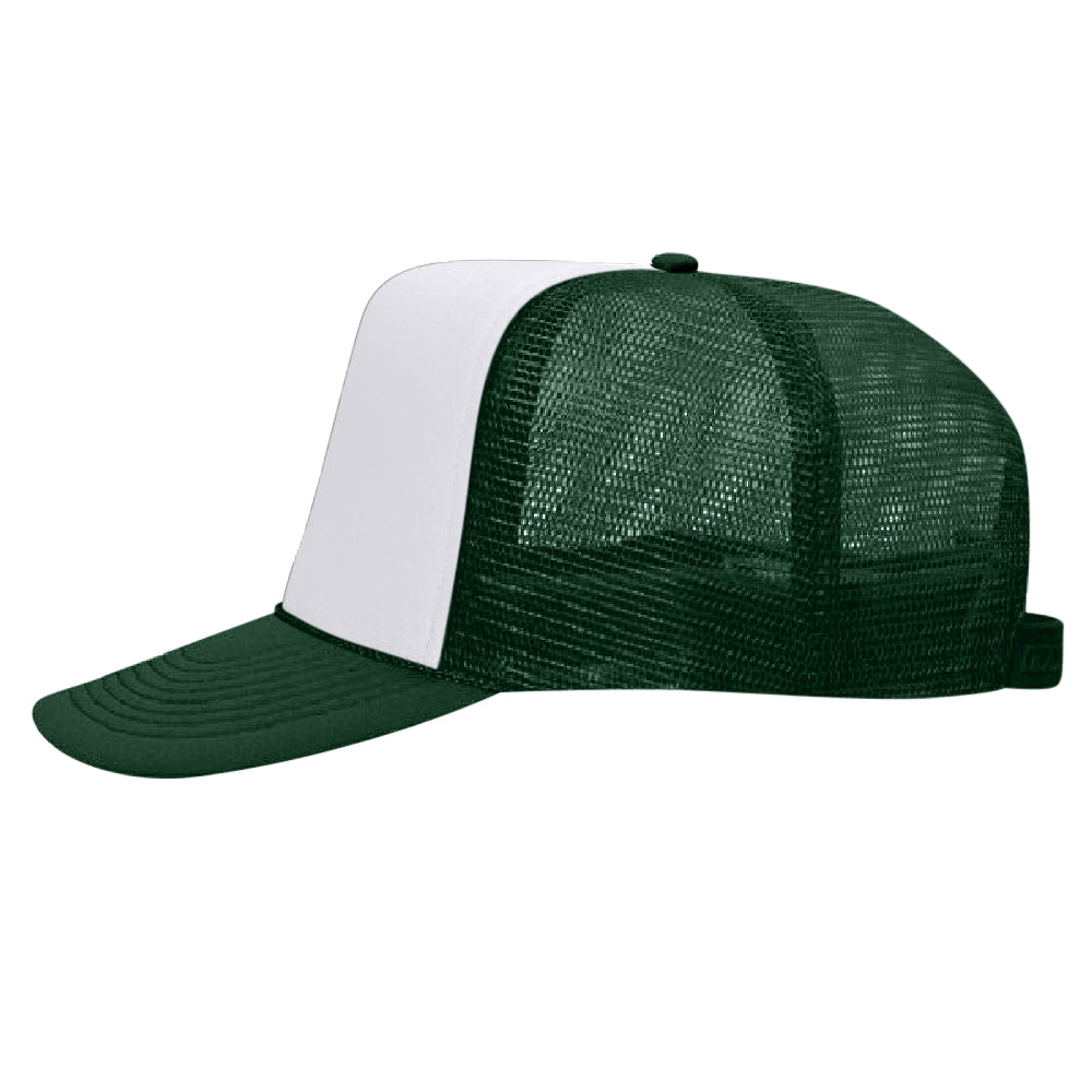 Classic Trucker Hat - Dark Green / White