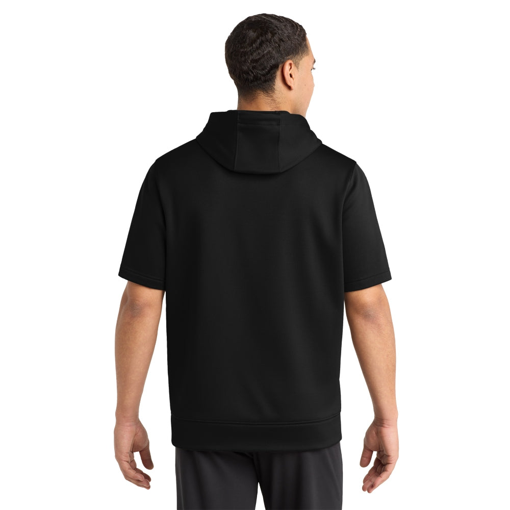 Sport-Tek® Sport-Wick® Fleece Short Sleeve Hooded Pullover - Black