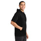 Sport-Tek® Sport-Wick® Fleece Short Sleeve Hooded Pullover - Black