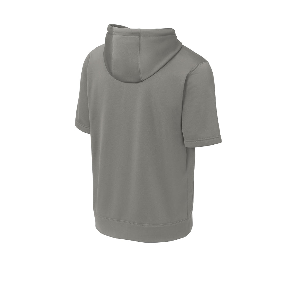 Sport-Tek® Sport-Wick® Fleece Short Sleeve Hooded Pullover - Dark Smoke Grey