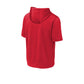 Sport-Tek® Sport-Wick® Fleece Short Sleeve Hooded Pullover - Deep Red