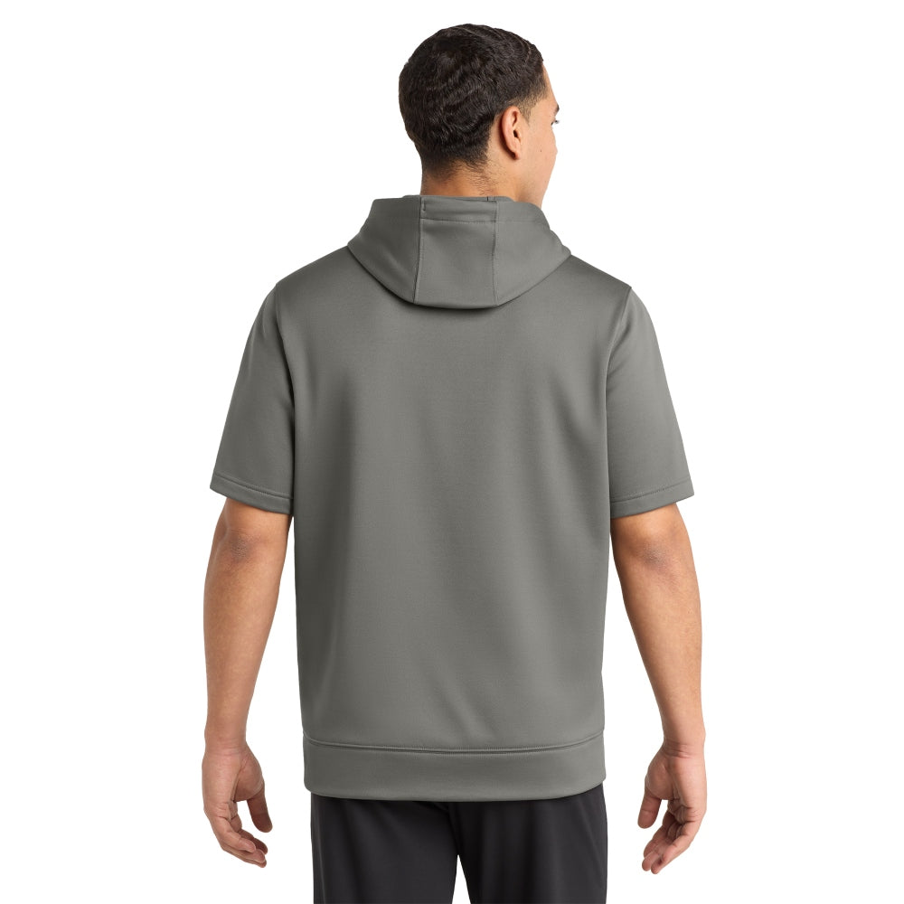 Sport-Tek® Sport-Wick® Fleece Short Sleeve Hooded Pullover - Dark Smoke Grey