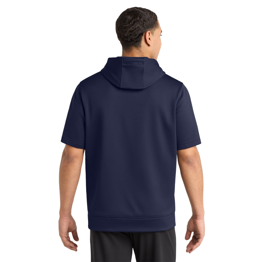 Sport-Tek® Sport-Wick® Fleece Short Sleeve Hooded Pullover - Navy