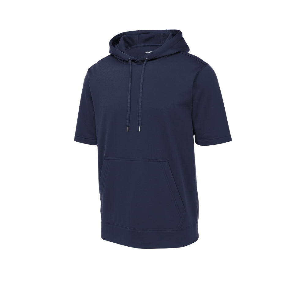 Sport-Tek® Sport-Wick® Fleece Short Sleeve Hooded Pullover - Navy