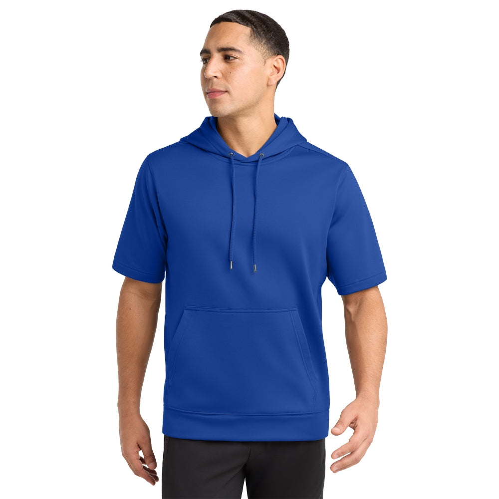 Sport-Tek® Sport-Wick® Fleece Short Sleeve Hooded Pullover - True Royal