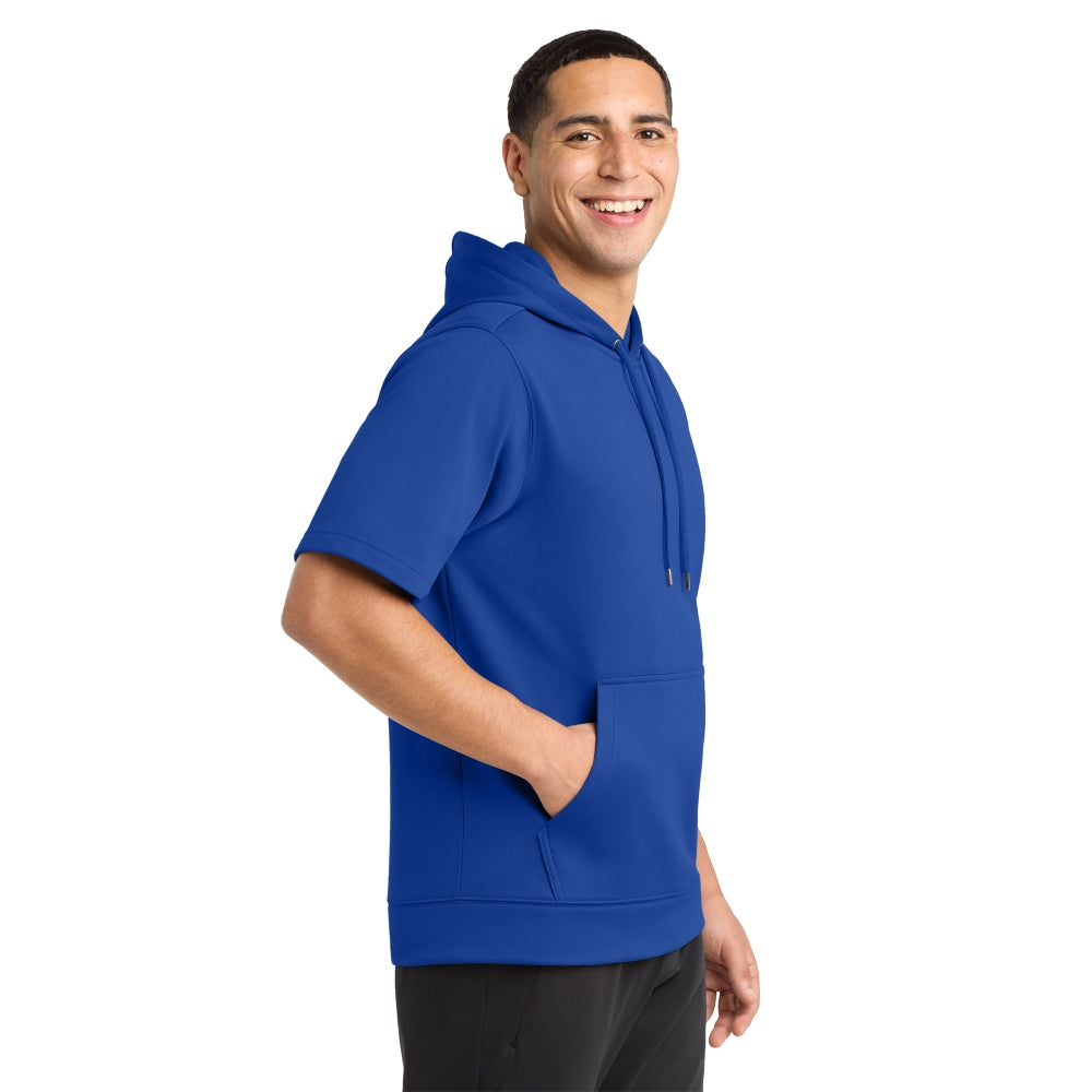 Sport-Tek® Sport-Wick® Fleece Short Sleeve Hooded Pullover - True Royal