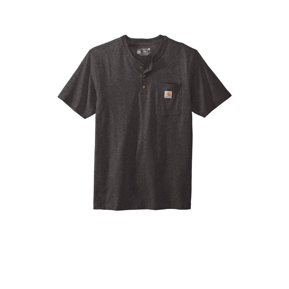 Carhartt® Short Sleeve Henley T-Shirt - Carbon Heather