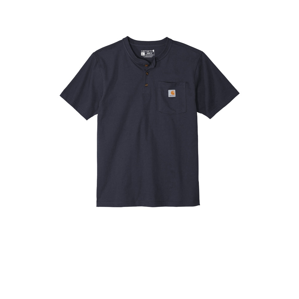 Carhartt® Short Sleeve Henley T-Shirt - Navy