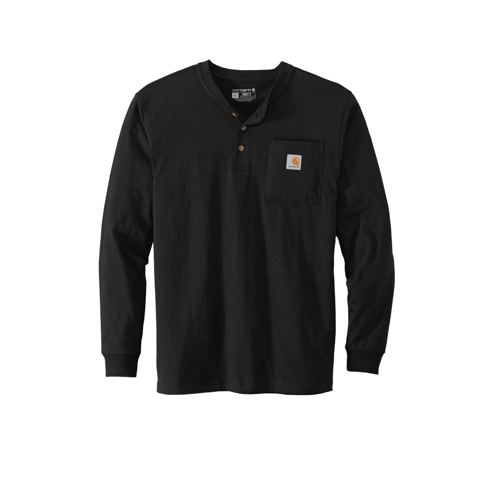 Carhartt® Long Sleeve Henley T-Shirt - Black