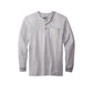 Carhartt® Long Sleeve Henley T-Shirt - Heather Grey