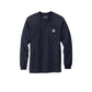 Carhartt® Long Sleeve Henley T-Shirt - Navy