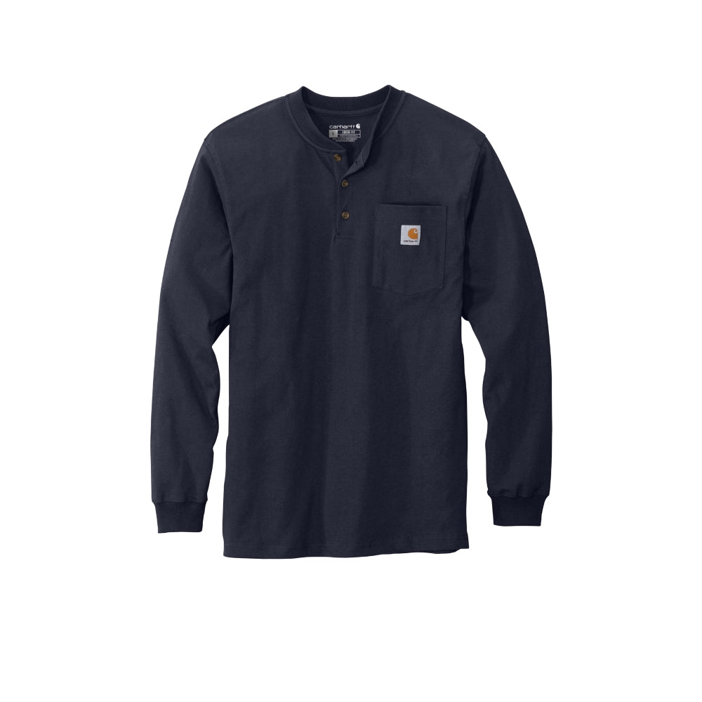Carhartt® Long Sleeve Henley T-Shirt - Navy