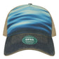Old Favorite Five-Panel Trucker Cap - OFAFP - Calm Waters/Navy/Khaki