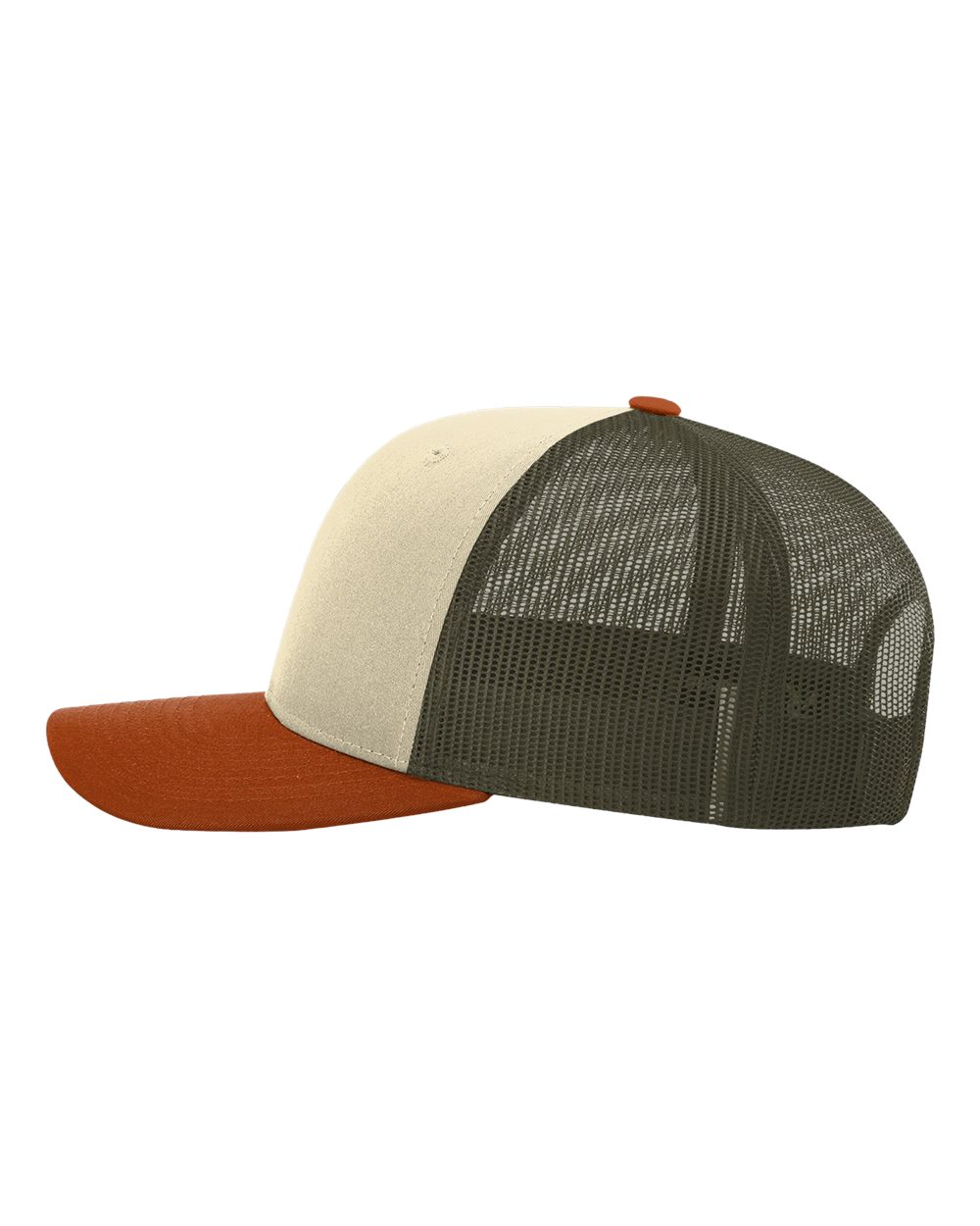 Richardson 115 Low Profile Trucker Cap - Cream/Loden/Green