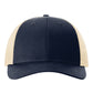 Richardson 115 Low Profile Trucker Cap - Navy/Khaki