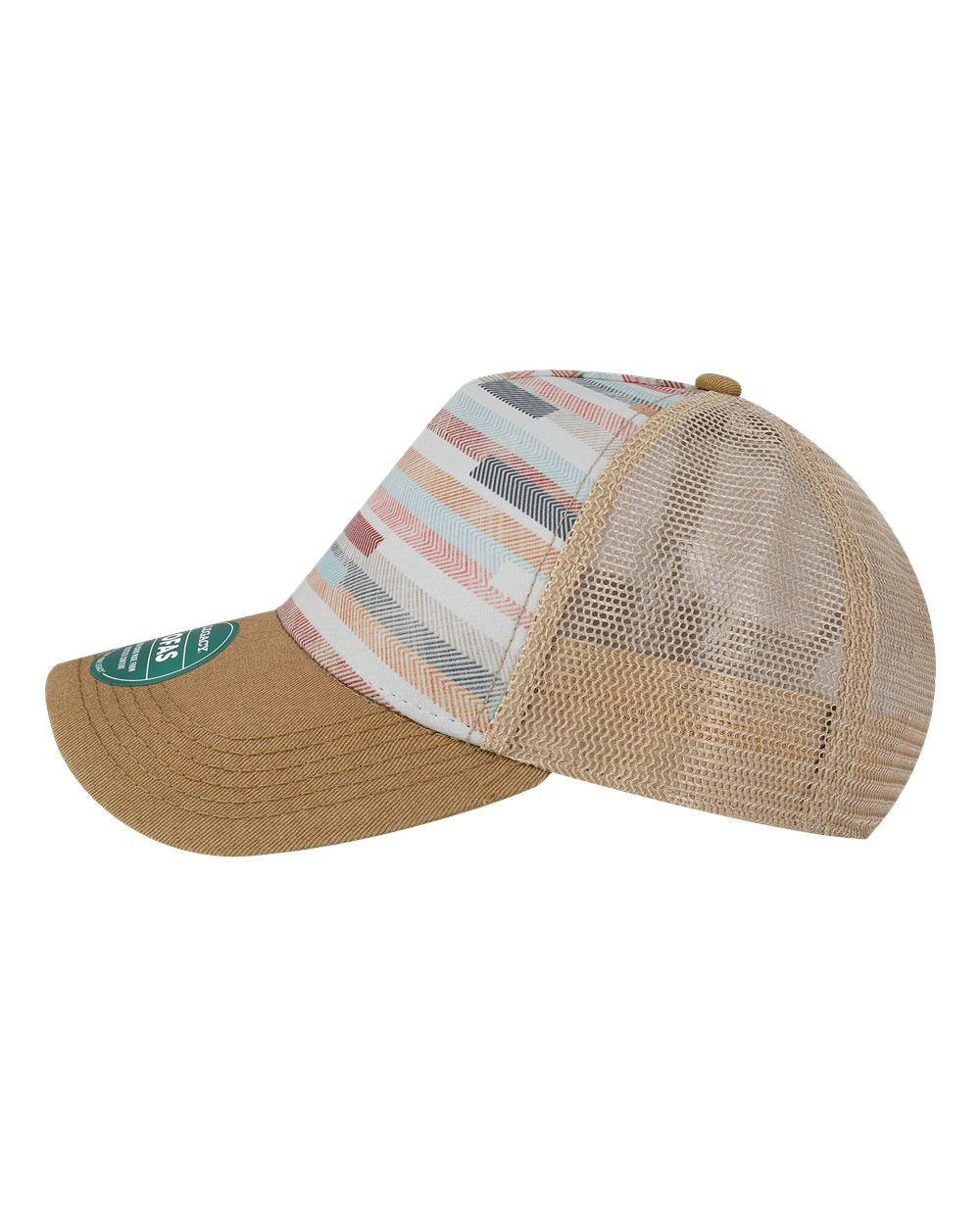 Old Favorite Five-Panel Trucker Cap - OFAFP - Fabric Stripes