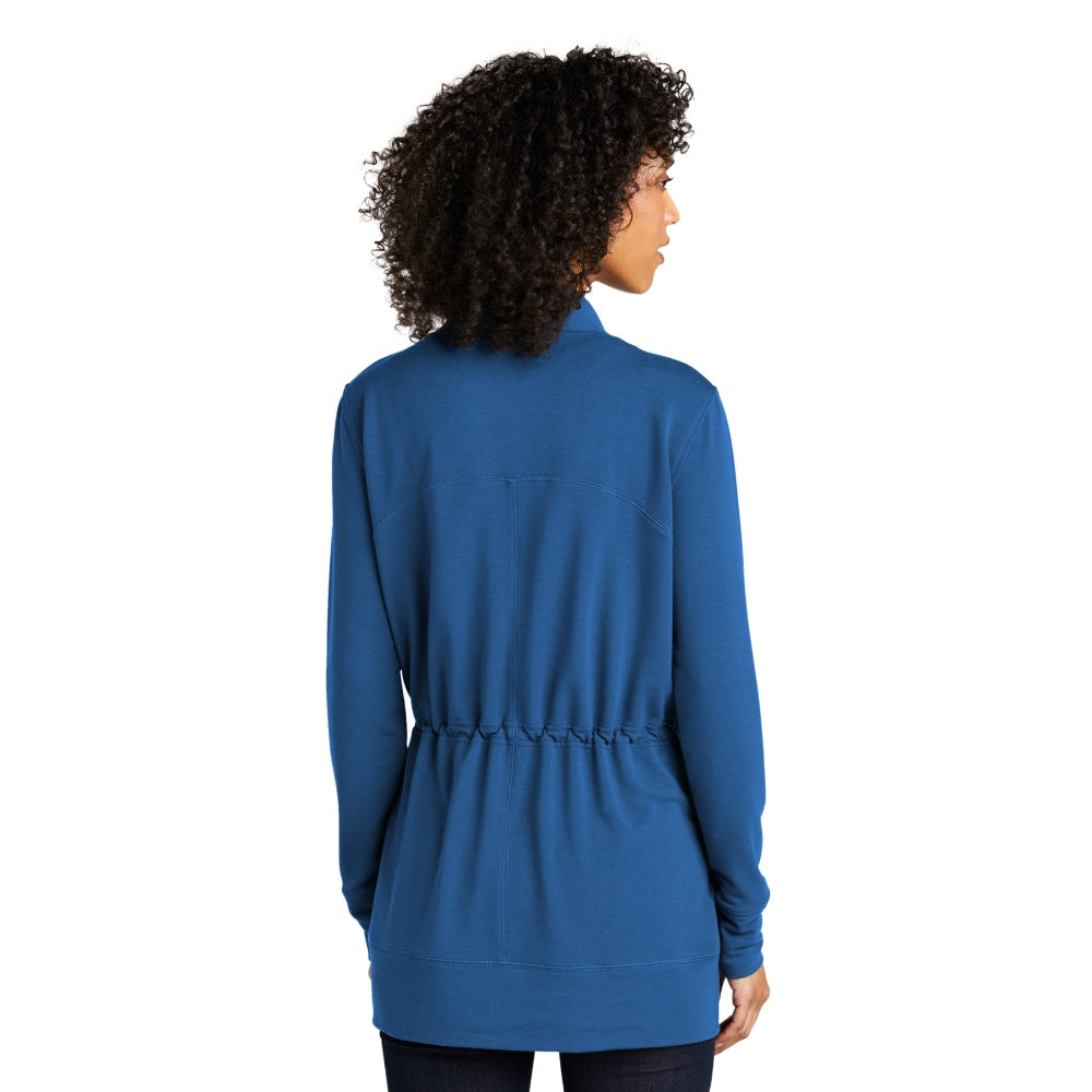 Port Authority® Women's Microterry Cardigan - Aegean Blue