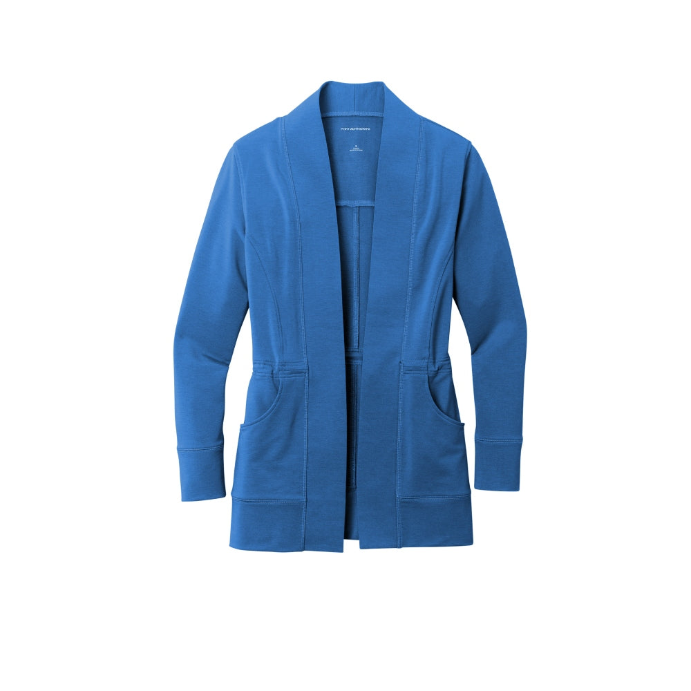 Port Authority® Women's Microterry Cardigan - Aegean Blue
