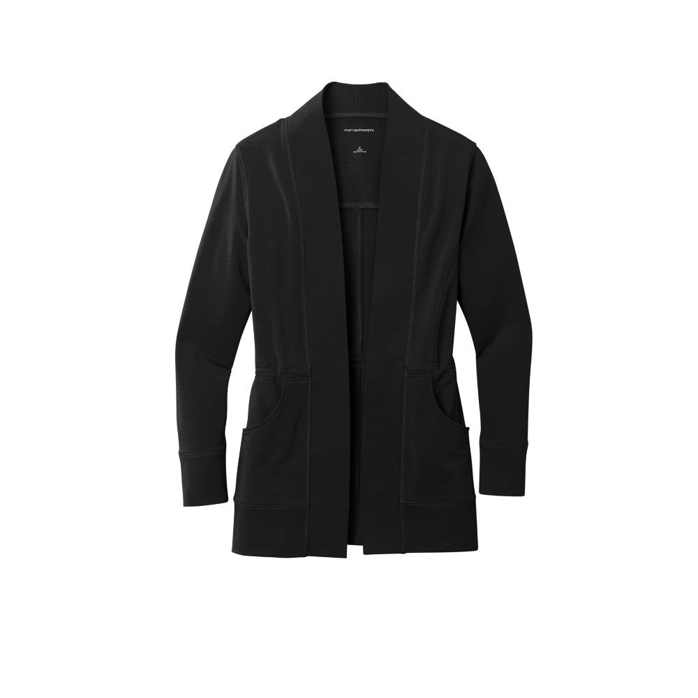 Port Authority® Women's Microterry Cardigan - Deep Black